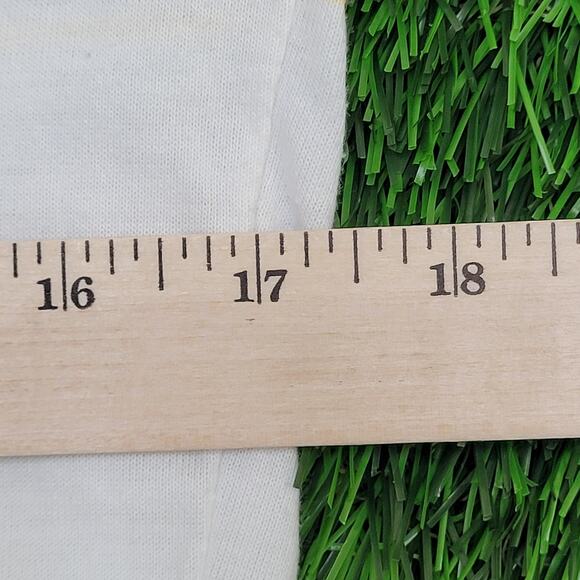 Vintage 90s Travis-Cup MOD Polo Shirt XS 17x24 White Purple Crop - Picture 10 of 11